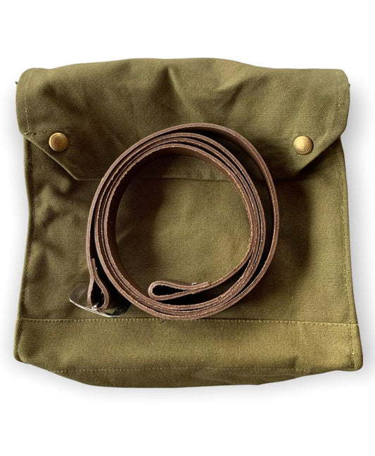 MK VII 1941-42 Gas Mask Bags with Indiana Jones Leather Strap.