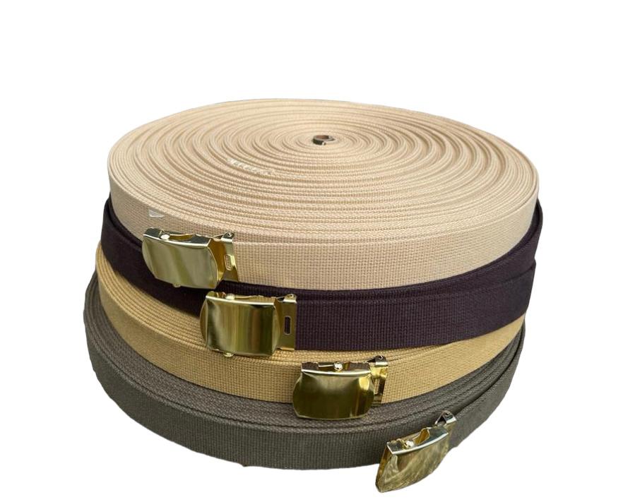 Indiana Jones Webbing Belt Cut To Size Dark Brown