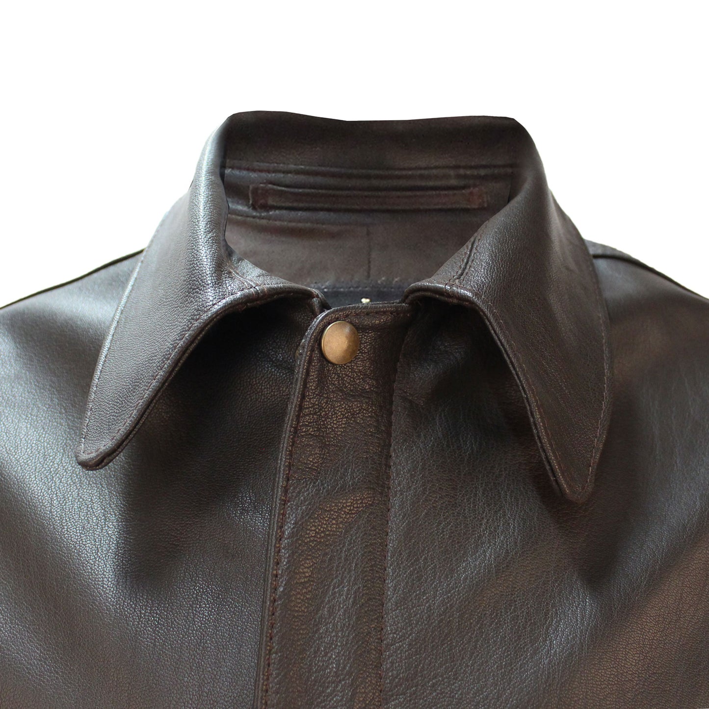 Last Crusade/Crystal Skull Leather Jacket in Brown Goatskin