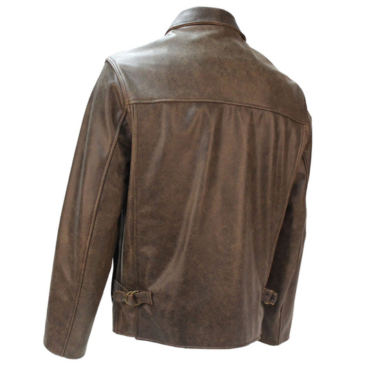 Last Crusade/Crystal Skull Leather Jacket in Pre Distressed Hide