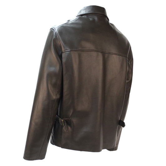 Temple of Doom Jacket in Brown Lambskin