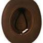 Indiana Jones Style Fedora Hat with Ribbon Band